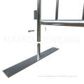 Flat feet galvanized crowd control barrier